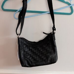 Nwt. Northstyle Black BasketWeave Small Crossbody